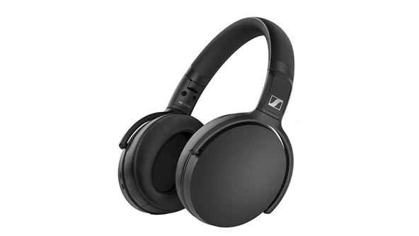 SennheiserHD 350BT Black Bluetooth 5.0 Kablosuz Kulaklık - 30 Saat Battery Life, USB-C Hızlı Şarj, Sanal Asistan Düğme, Katlanabilir - Siyah - ürün görseli 1