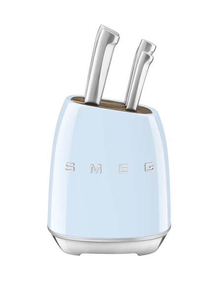 Smeg Pastel Blue Paslanmaz Çelik Bıçak Blok Setleri ürün görseli 1