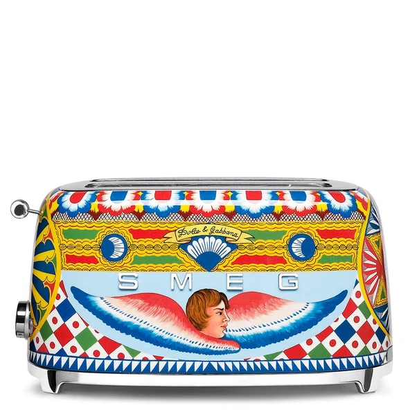 Dolce and Gabbana x Smeg TSF02DGUS 4 Slice Toaster, "Sicily Is My Love" Collection ürün görseli 1