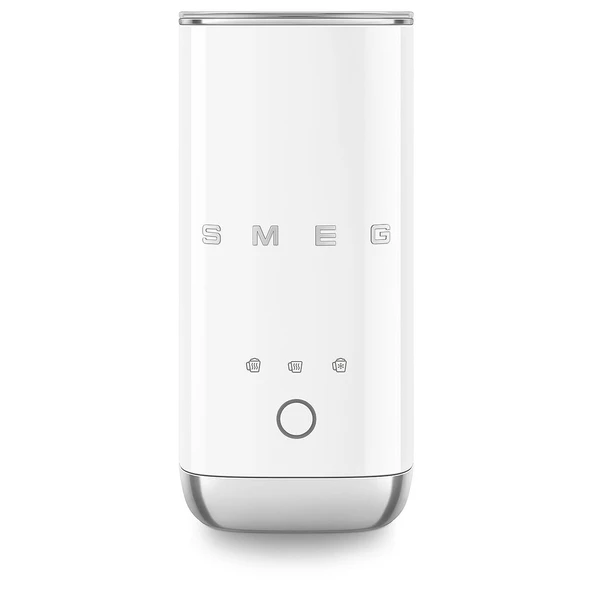 Smeg, MFF02WHEU Elektrikli Süt Köpürtücü, 3 İçecek Fonksiyonlu, Çıkarılabilir Çırpıcı, Yapışmaz Seramik Kaplama, 500W, Beyaz ürün görseli 1