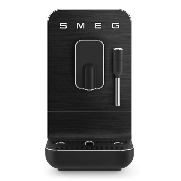 Smeg, buhar fonksiyonlu tam otomatik kahve makinesi BCC02FBMEU, buhar başlığı, entegre öğütücü, termoblok sistemi, 1,4 l tank, 19 bar pompa basıncı, kompakt ölçüler, 1350W, zümrüt ürün görseli 1