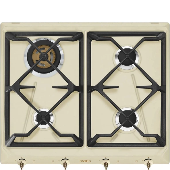 SMEG gazlı ocak COLONIALE - SRV864POGH, krem/siyah ürün görseli 1