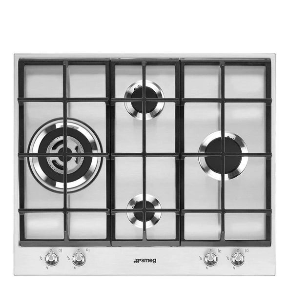 SMEG gazlı ocak NOWA LINEA - PX164L, paslanmaz çelik rengi ürün görseli 1