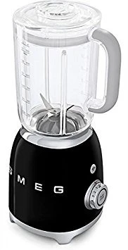 Smeg BLF01BLUS Retro Style Blender 6 Cups Tritan Honda-Free Jug, Detachable paslanmaz Steel Dual Blades, Overload Motor Protection, 4 Speeds ve 3 Preset Programları Black Black ürün görseli 1