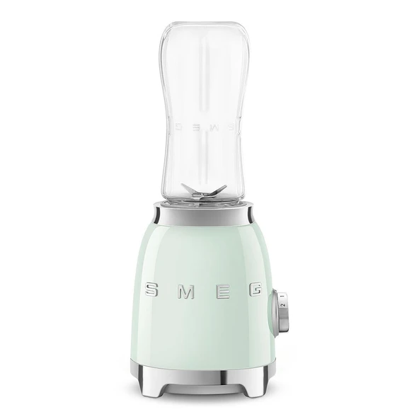 Smeg, Kişisel Blender PBF01PGEU, 2 hız ayarı, paslanmaz çelikten yapılmış çift bıçak, 2 x 600 ml şişe dahil, kaymaz taban, entegre kablo sarıcı, 300W, pastel yeşil ürün görseli 1