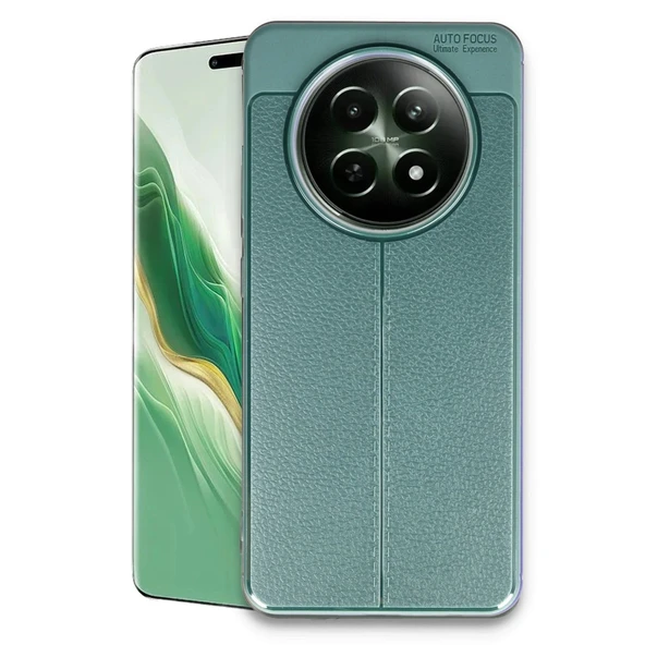 Realme 12 5g Kılıf Auto Focus Kapak - Koyu Yeşil ürün görseli 1