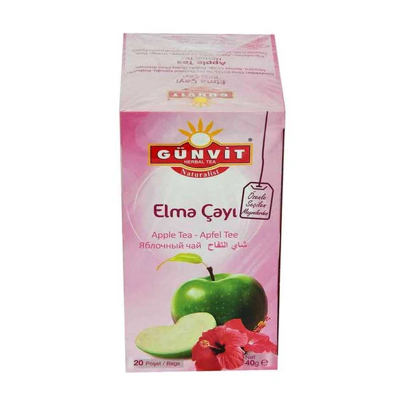 Elma Meyve Çayı 20 Süzen Poşet - Resim 2
