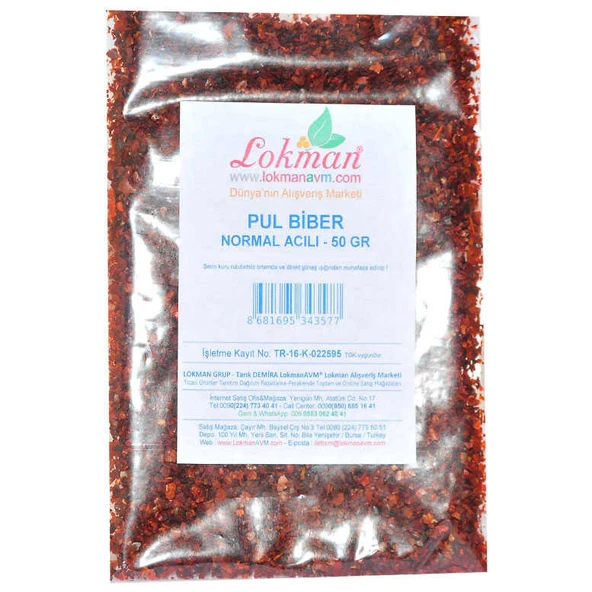 Pul Biber Normal Acılı 50 Gr Paket - Resim 2