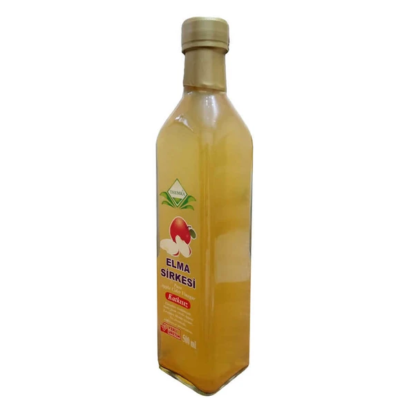 Elma Sirkesi Cam Şişe 500 ML - Resim 2
