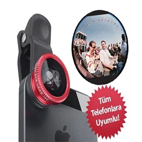 Balık Gözü Cep Telefonu Lensi (Tüm Modellere Uyumlu) ürün görseli 1