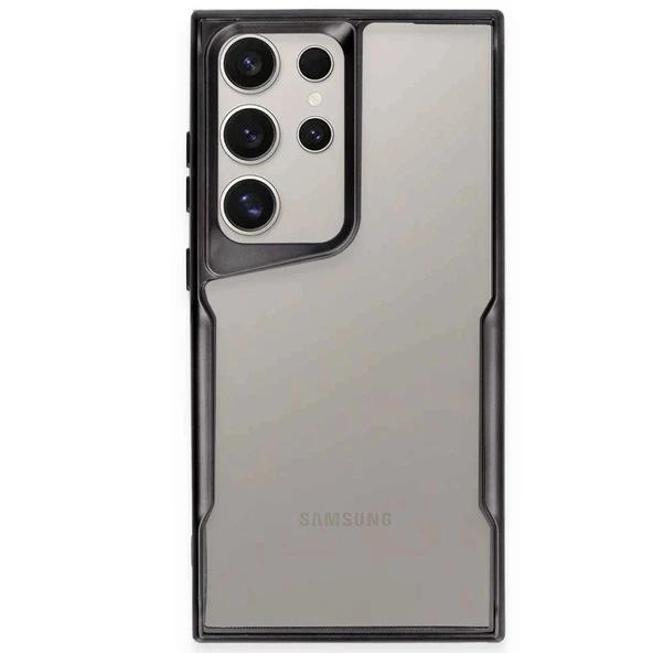 Samsung Galaxy S23 Ultra Kılıf Boyi Silikon Kapak - Siyah ürün görseli 1