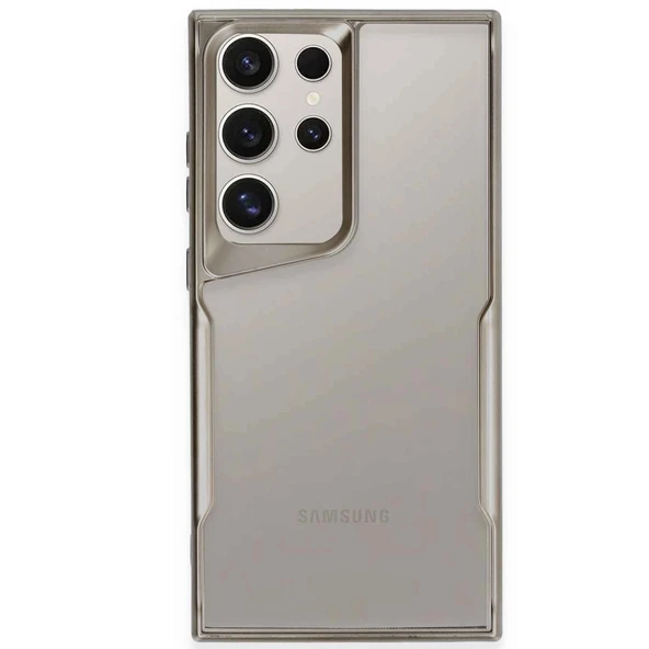 Samsung Galaxy S24 Ultra Kılıf Boyi Silikon Kapak - Titan Gri ürün görseli 1