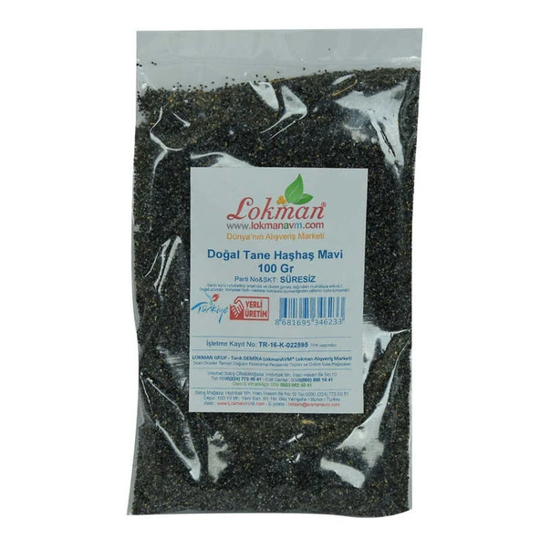 Haşhaş u Tane Doğal Mi 100 Gr Paket - Resim 2