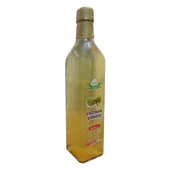 Enginar Sirkesi Cam Şişe 500 ML - Resim 3