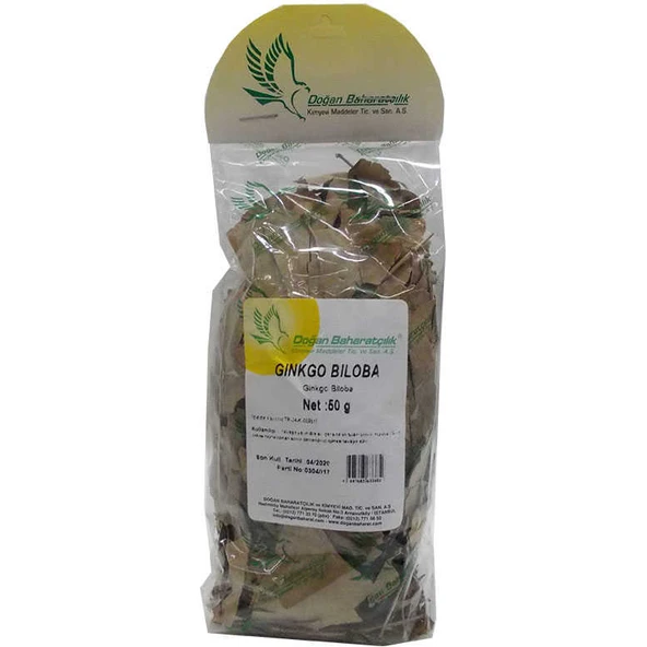 Doğal Ginkgo Biloba Yaprağı 50 Gr Paket ürün görseli 1