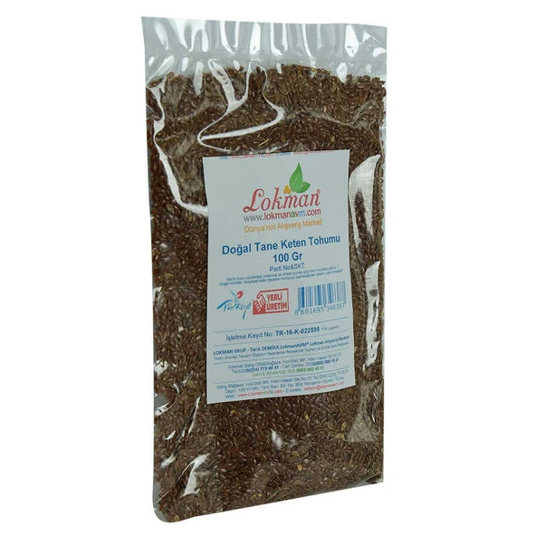 Keten u Tane Doğal 100 Gr Paket - Resim 3
