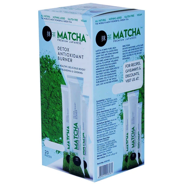 Matcha (Maça) Çayı Premium 20 Poşet - Resim 2