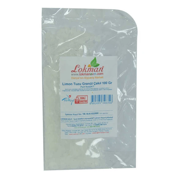Limon Tuzu Granül Çakıl 100 Gr Paket - Resim 2