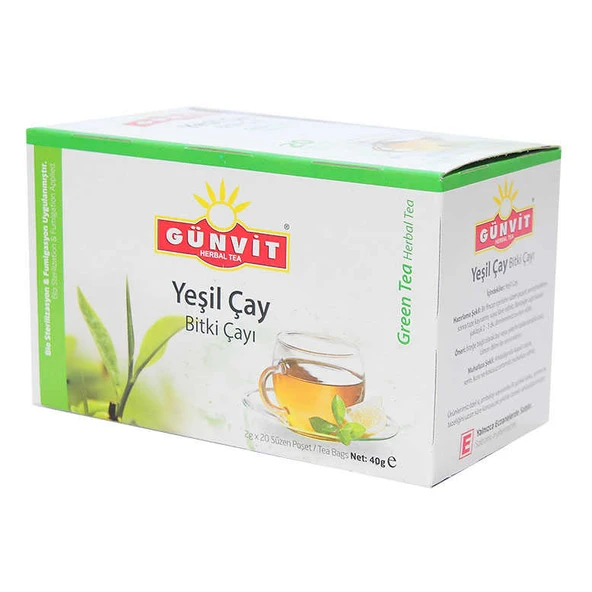 Yeşil Çay  Çayı 20 Süzen Poşet - Resim 2