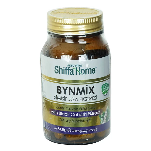 Shiffa Home Bynmix Simisifuga Ekstresi Diyet Takviyesi 580 Mg x 60 ürün görseli 1
