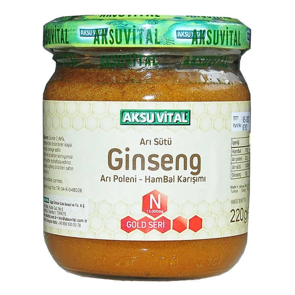 Arı Sütü Ginseng Polen Bal Karışımı 220 Gr ürün görseli 1