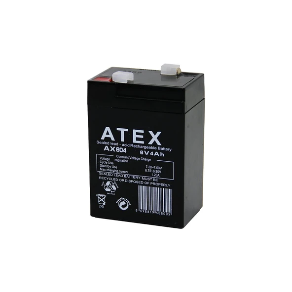 AKÜ KALIN KURU AKÜ 6V-4AH AMPER 70x48x101Mm ürün görseli 1