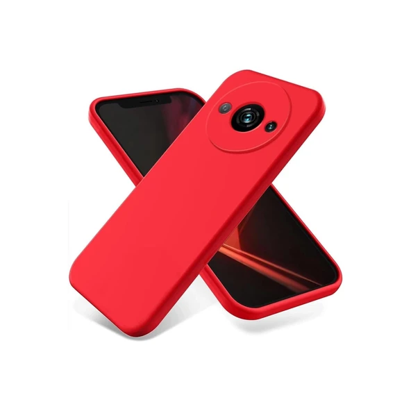 Xiaomi Redmi A3 4g Kılıf First Silikon - Kırmızı ürün görseli 1