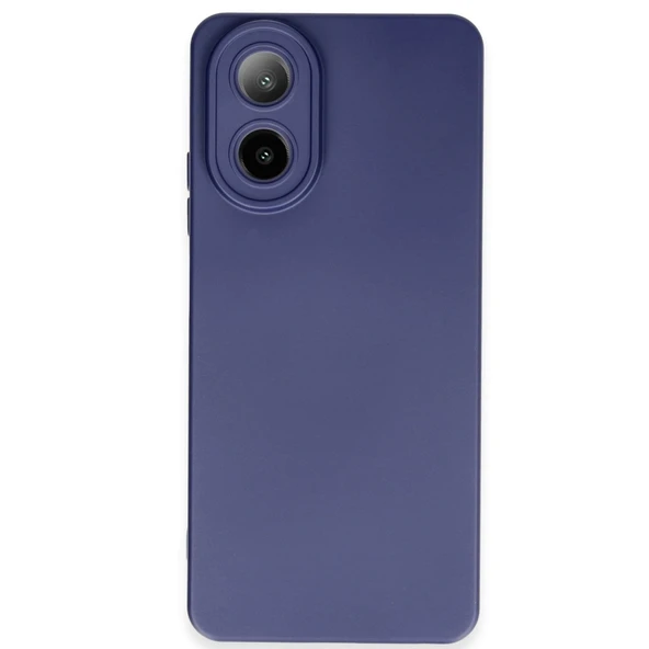Oppo A38 Kılıf Nano İçi Kadife Silikon - Lacivert ürün görseli 1