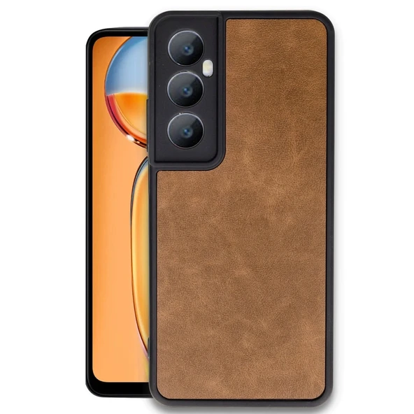 Realme C65 Kılıf Aras Deri Kapak - Taba ürün görseli 1