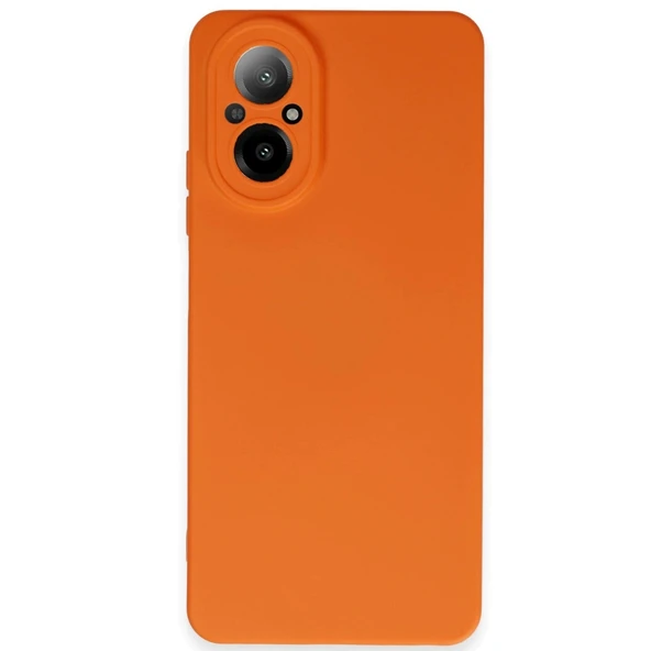 Realme 12 Lite Kılıf Nano İçi Kadife Silikon - Turuncu ürün görseli 1