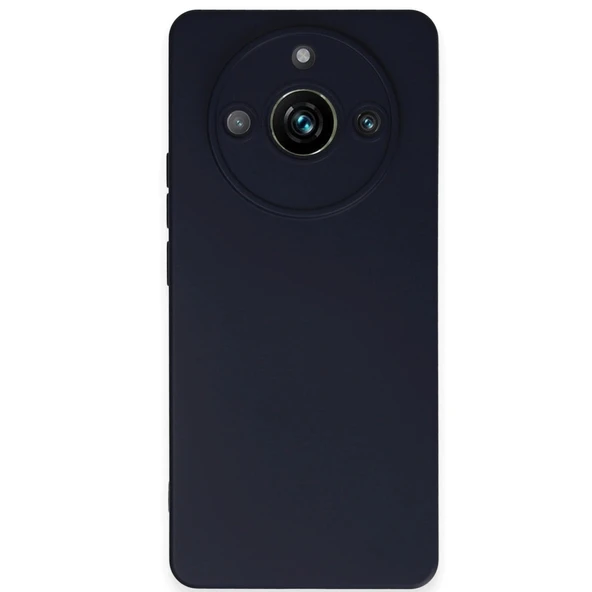 Realme 11 Pro Kılıf Nano İçi Kadife Silikon - Lacivert ürün görseli 1