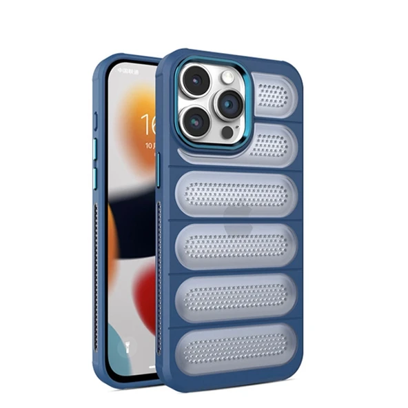 Apple İphone 15 Pro Max Kılıf Airmax Silikon Kapak - Lacivert ürün görseli 1