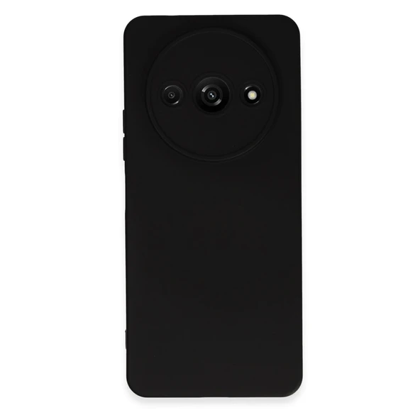 Xiaomi Redmi A3 4g Kılıf Nano İçi Kadife Silikon - Siyah ürün görseli 1