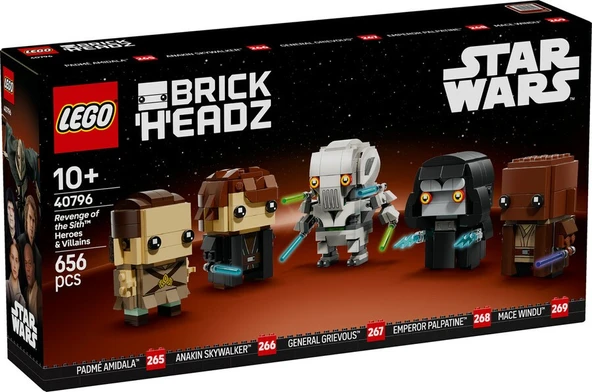 Lego Star Wars Brickheadz Sith’in İntikamı Kahramanlar ve Kötüler 40796 ürün görseli 1