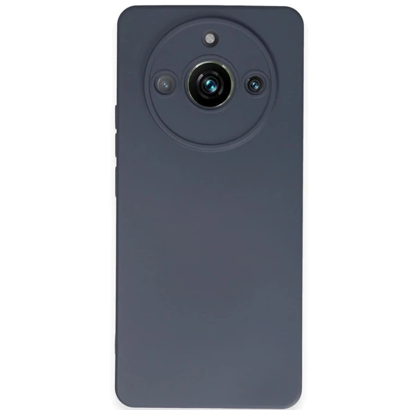 Realme 11 Pro Kılıf Nano İçi Kadife Silikon - Gri ürün görseli 1