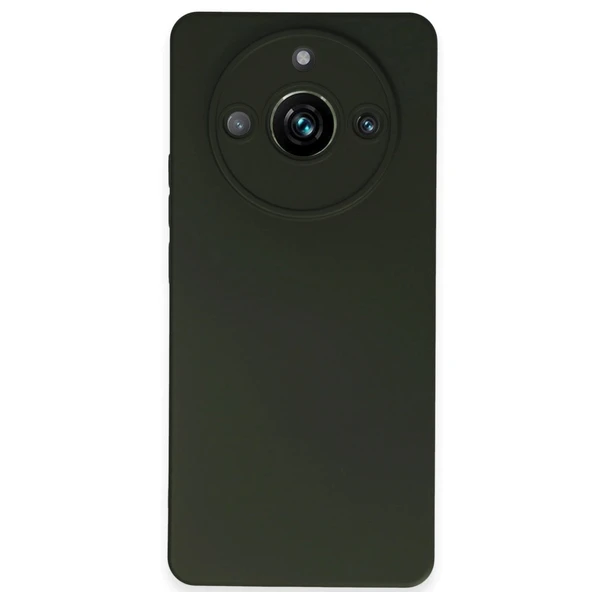 Realme 11 Pro Kılıf Nano İçi Kadife Silikon - Koyu Yeşil ürün görseli 1