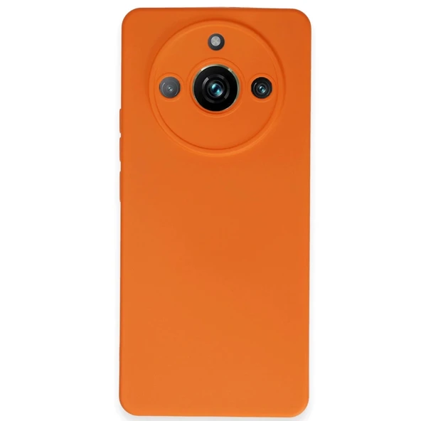 Realme 11 Pro Kılıf Nano İçi Kadife Silikon - Turuncu ürün görseli 1