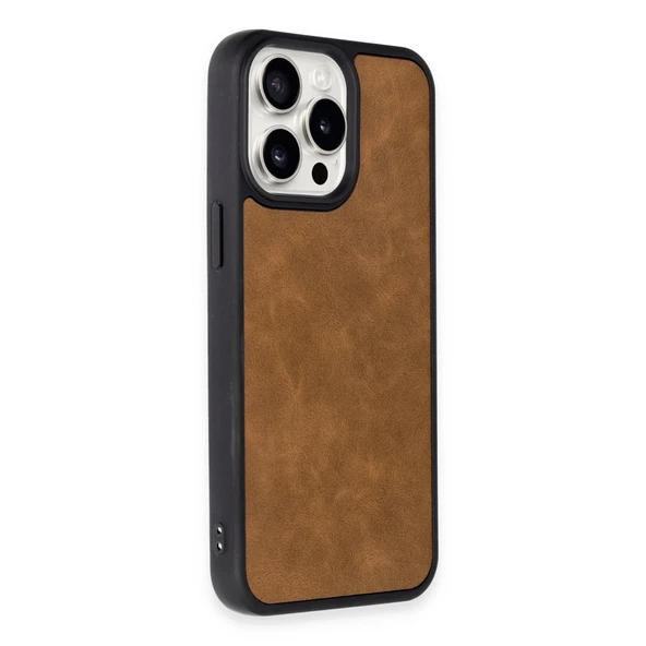 Apple İphone 15 Pro Kılıf Aras Deri Kapak - Taba - Resim 2
