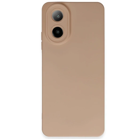 Oppo A38 Kılıf Nano İçi Kadife Silikon - Pudra ürün görseli 1