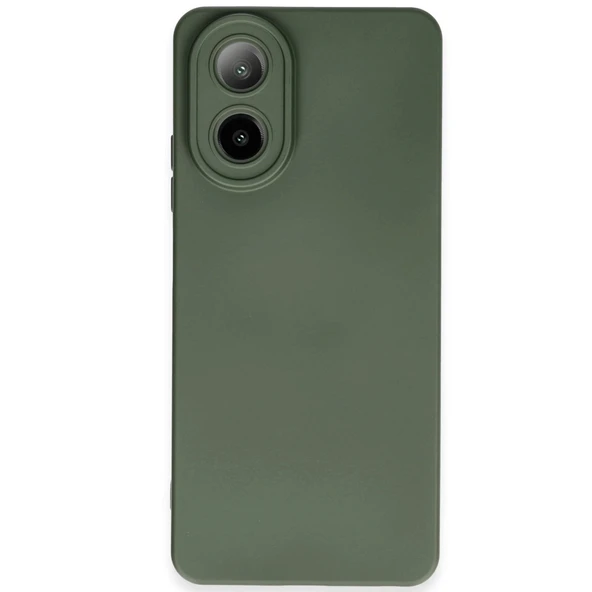 Oppo A38 Kılıf Nano İçi Kadife Silikon - Koyu Yeşil ürün görseli 1