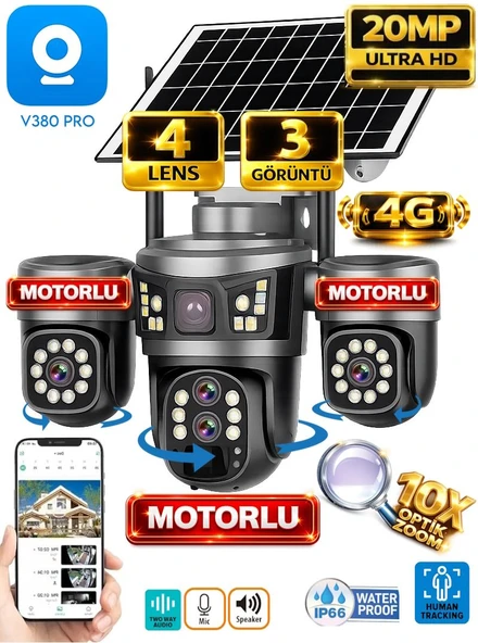 PTTAVM: ONQAM V380 Pro ON-SG4346M 20MP Üç Kameralı 4G Güneş
