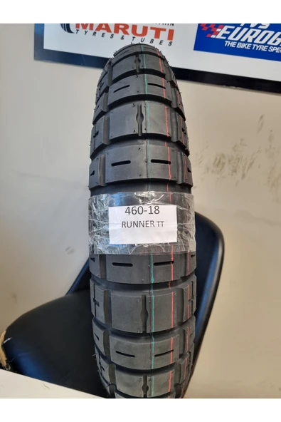 TDT TYRES SET 460-18 TT (TUBETYPE - İÇ LASTİKLİ TİP) MOTOSİKLET LASTİĞİ VE 460-18 EUROGRİP İÇ LASTİK ürün görseli 1