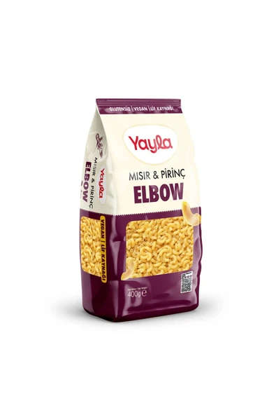 GLUTENSİZ VEGAN ELBOW MISIR&PRİNÇ 400 GR MAKARNA ürün görseli 1