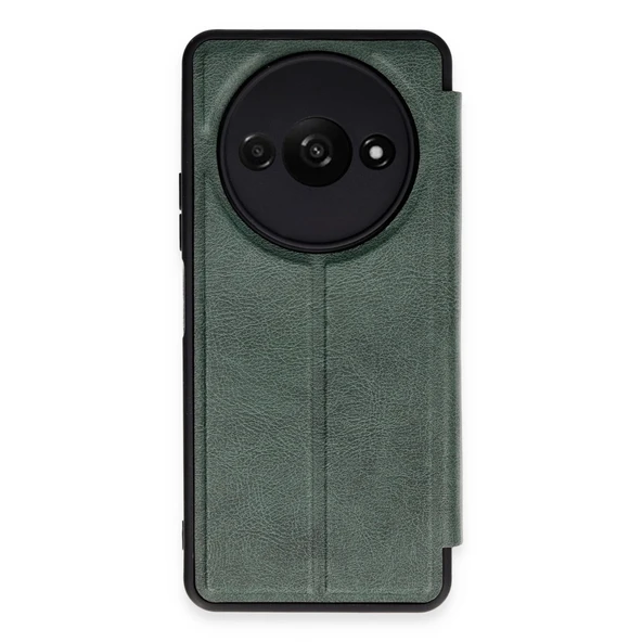 Xiaomi Redmi A3 4g Kılıf Flip Cover - Koyu Yeşil ürün görseli 1
