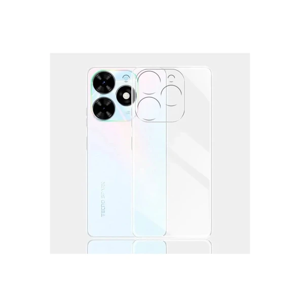 Tecno Spark Go 2024 Kılıf Lüx Şeffaf Silikon - Resim 2
