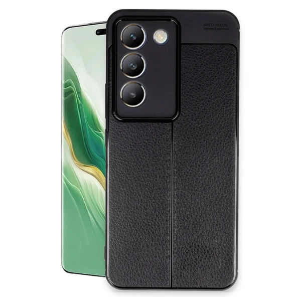 Vivo V30 Lite 4g Kılıf Auto Focus Kapak - Siyah ürün görseli 1