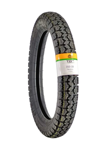 TDT TYRES RUS DESENİ 350-18 TT (TUBETYPE - İÇ LASTİKLİ TİP) LASTİK ürün görseli 1