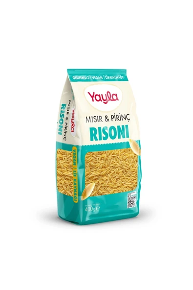 GLUTENSİZ VEGAN RISONI MISIR&PRİNÇ 400 GR ürün görseli 1