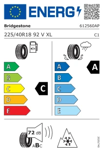 BRIDGESTONE XL LM005 225/40R18 92V Kış Lastiği - 2023 - Resim 2