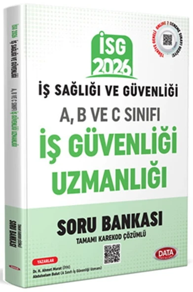 Data Yayınları 2026 İş Sağlığı Güvenliği A-B ve C İş Güvenliği Uzmanlığı Kardekod Çözümlü Soru Bankası ürün görseli 1